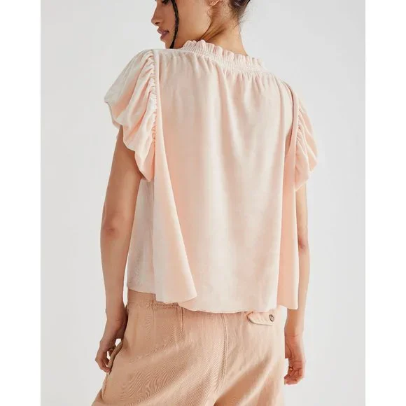 🎉LAST CHANCE🎉 FREE PEOPLE Terese Top / Pink Tint - Picture 4 of 6
